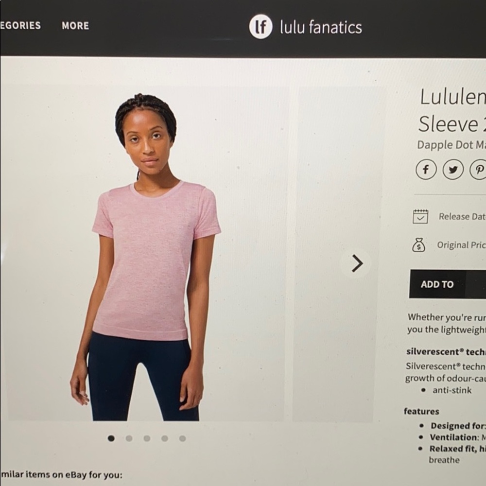 ❌Sold ❌ Lululemon Magenta Glow Swiftly Dapple Dot - Picture 11 of 11